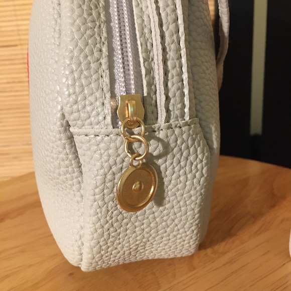 Gray Faux Leather Crossbody Bag - Picture 4 of 7